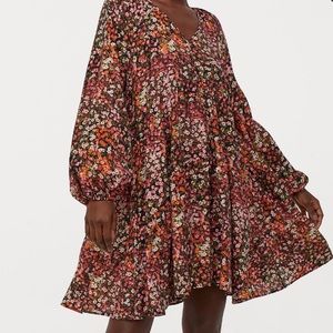 H&M Floral Dress A-line XL